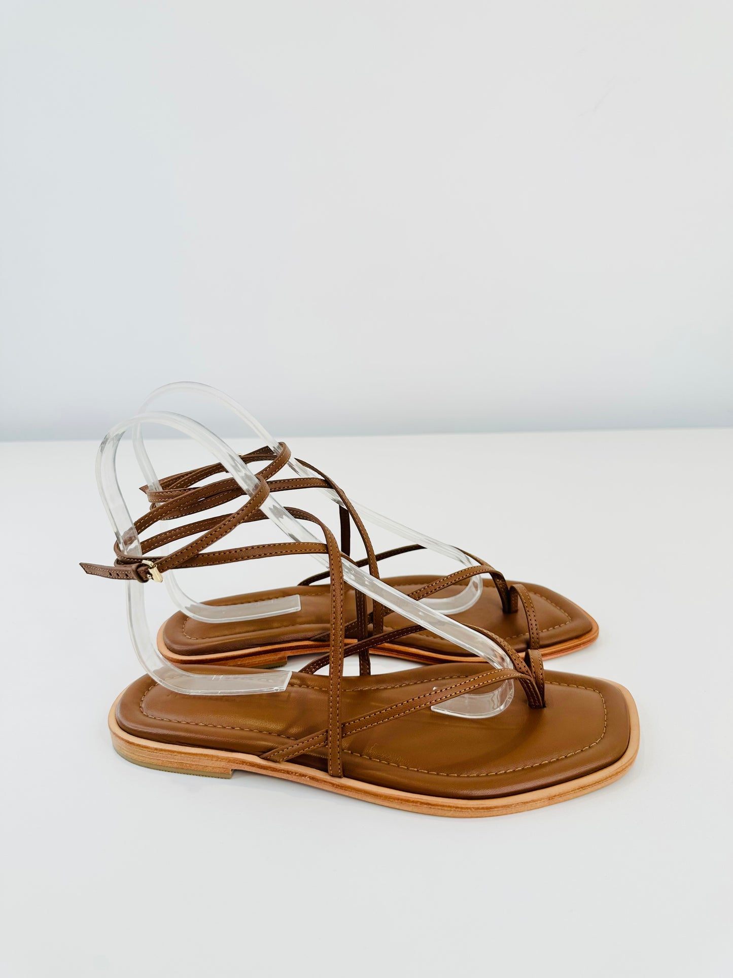 Leather Davis Sandals - Size 41