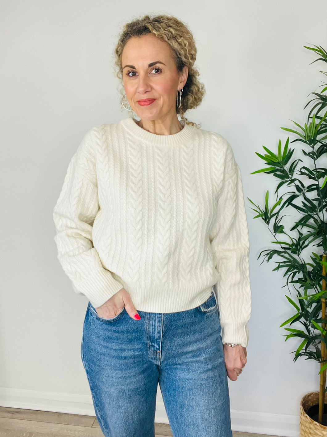 Amelia Cable Knit Jumper - Multiple Sizes