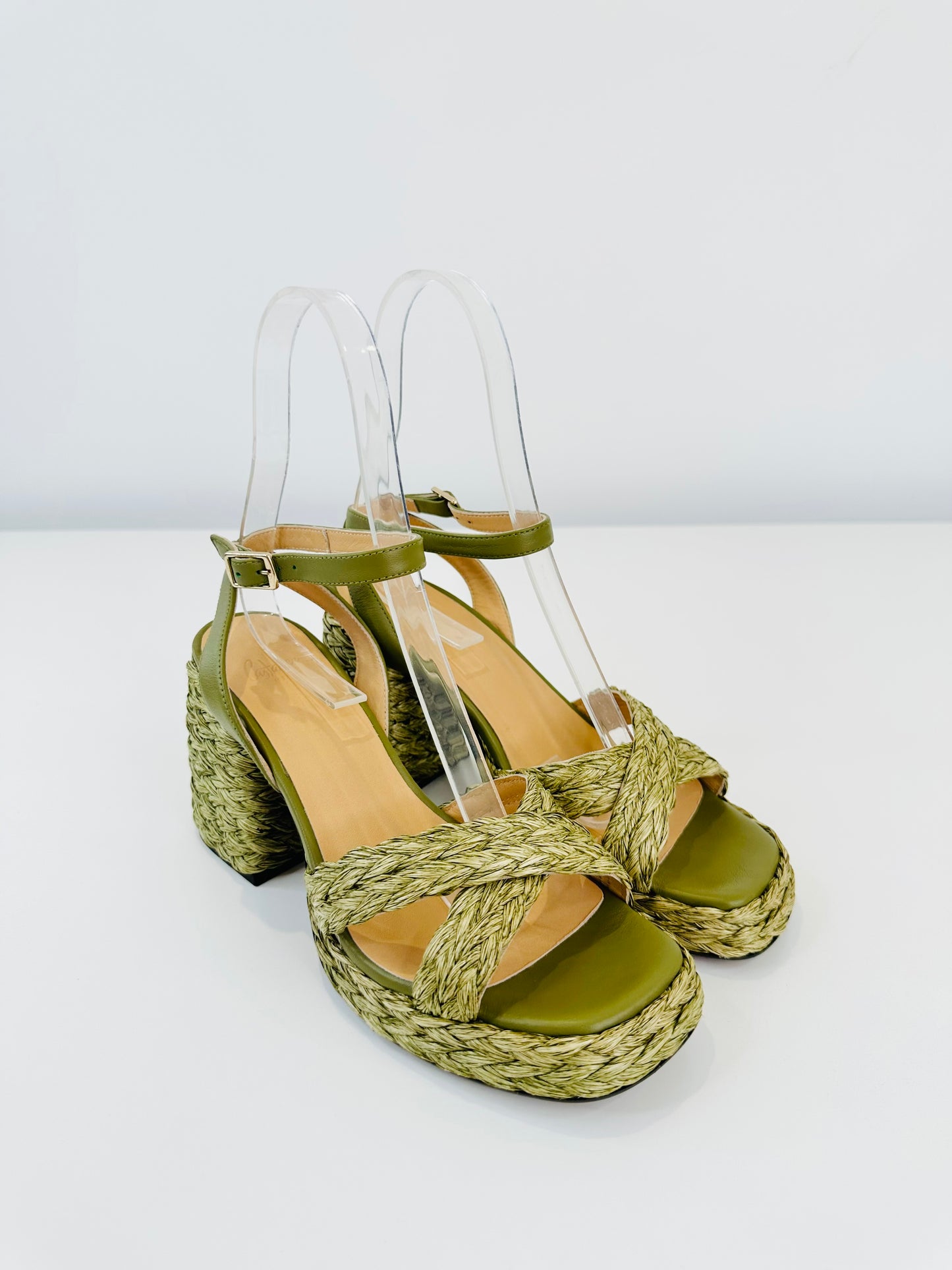 Valeriette Raffia Sandals - Size 38