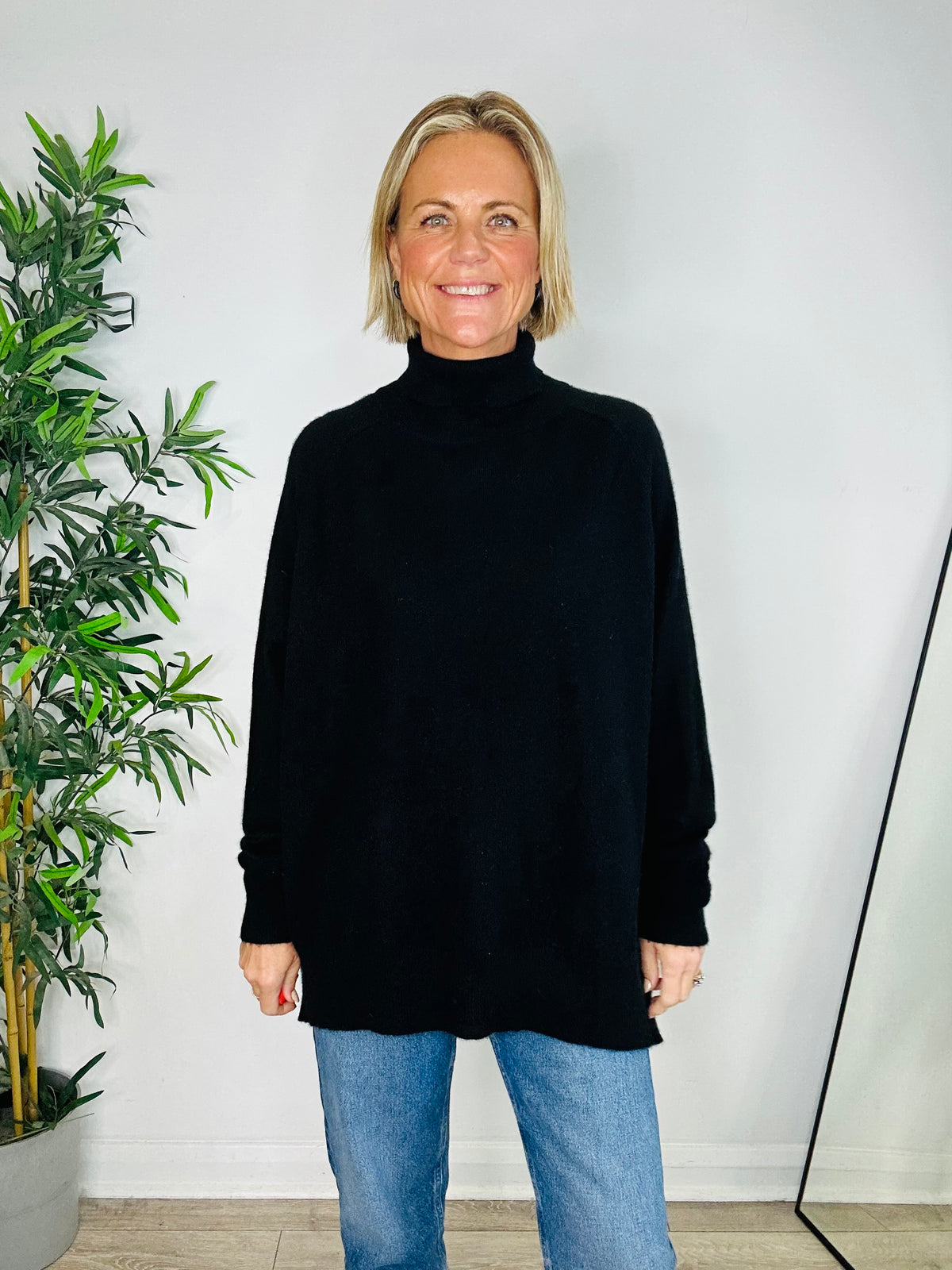 Cashmere Roll-Neck Jumper - Size 4