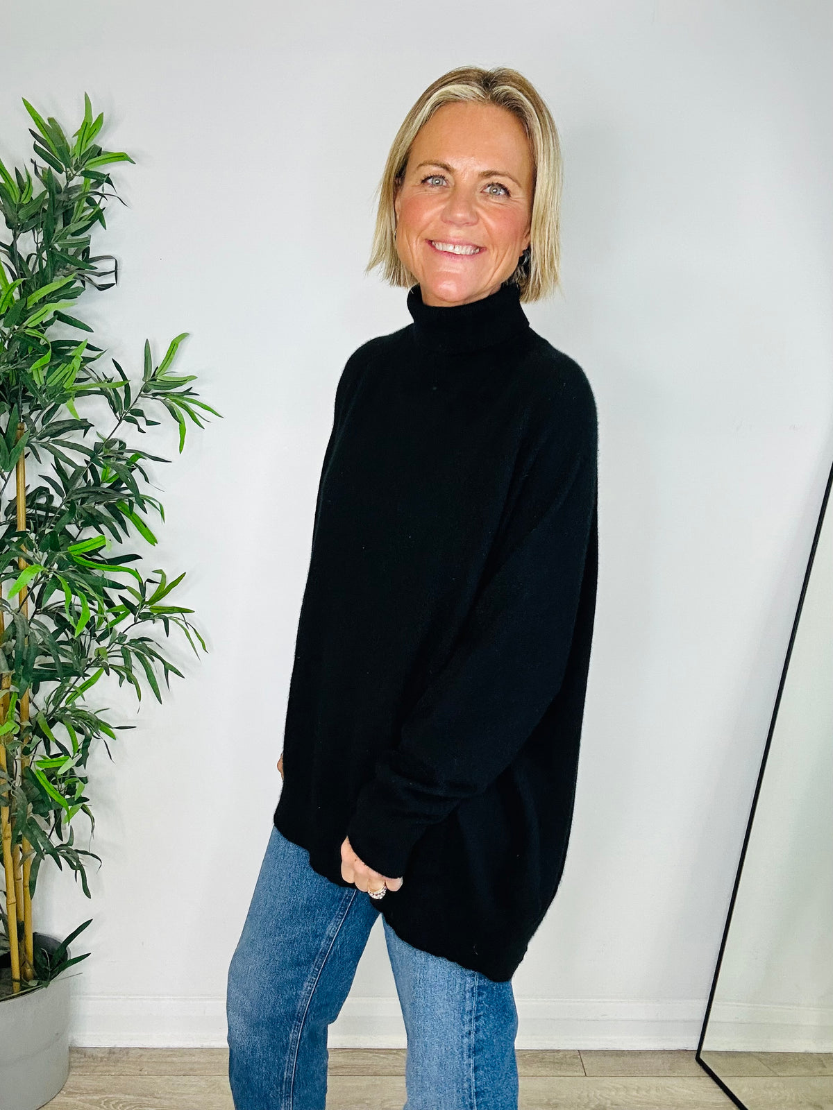 Cashmere Roll-Neck Jumper - Size 4