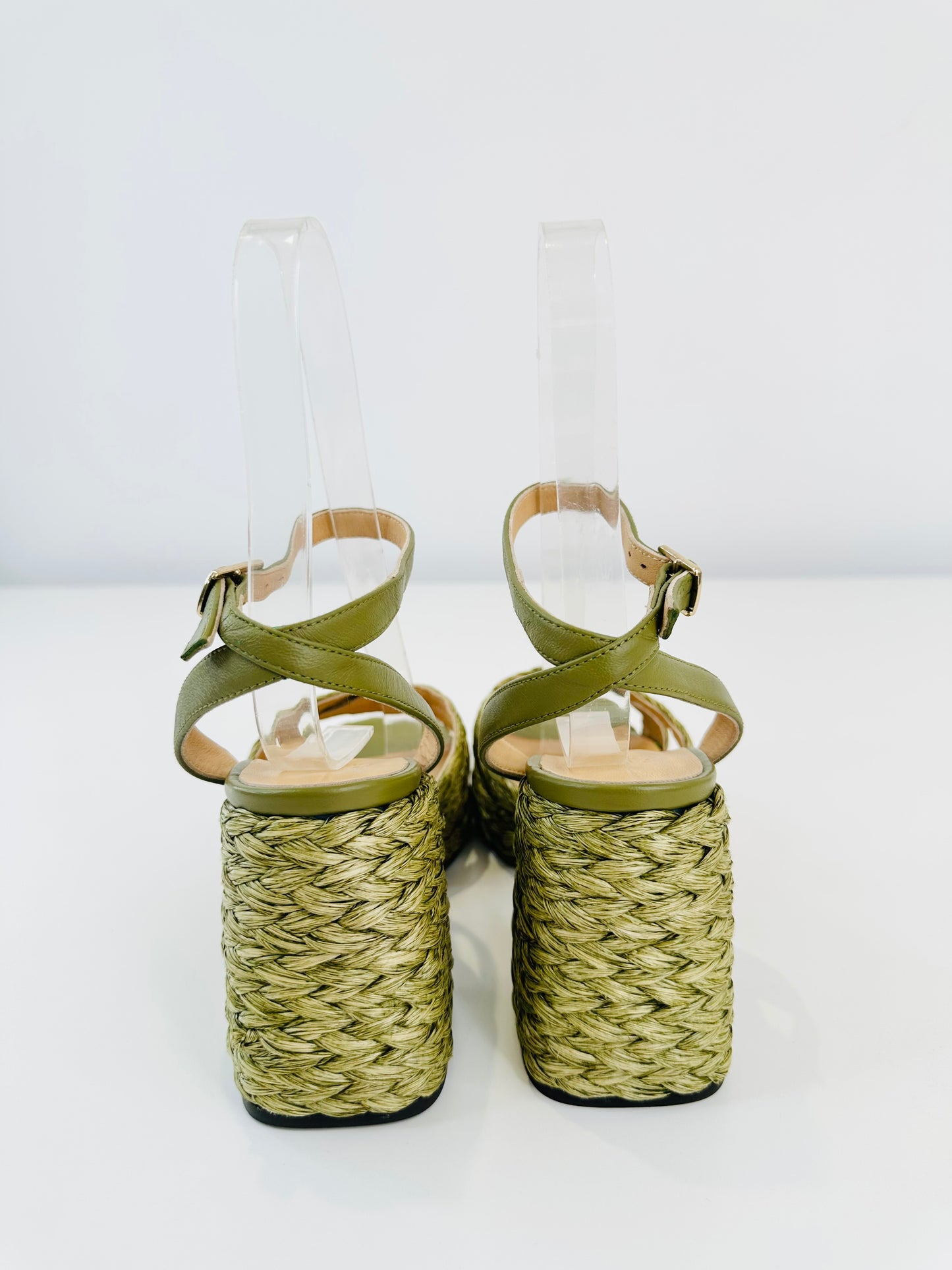 Valeriette Raffia Sandals - Size 38