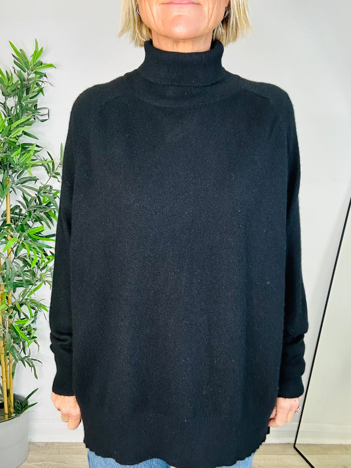 Cashmere Roll-Neck Jumper - Size 4