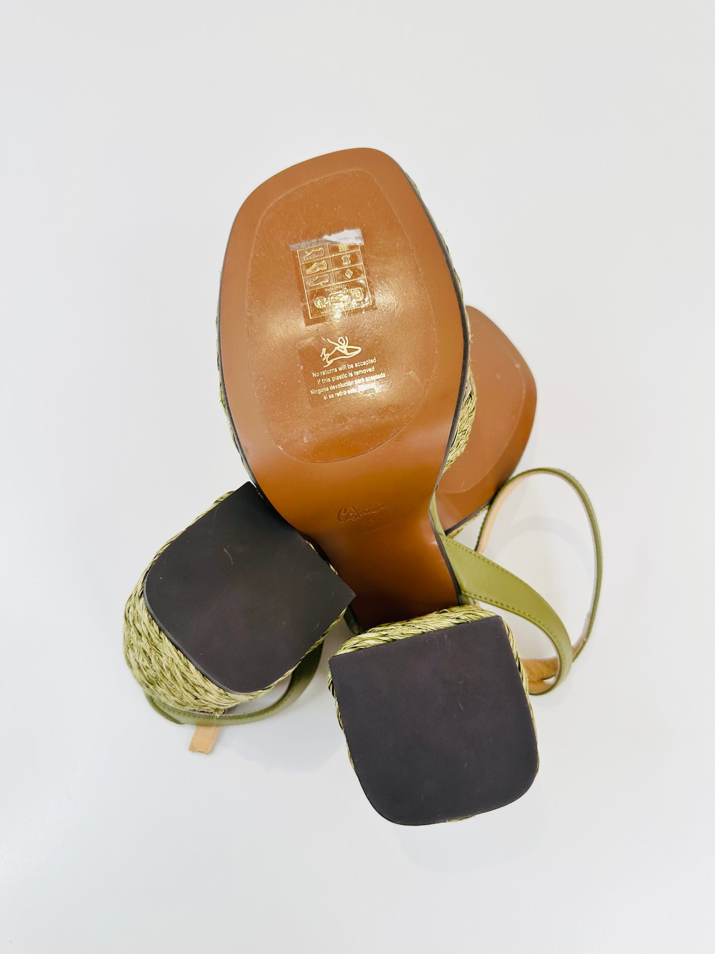 Valeriette Raffia Sandals - Size 38