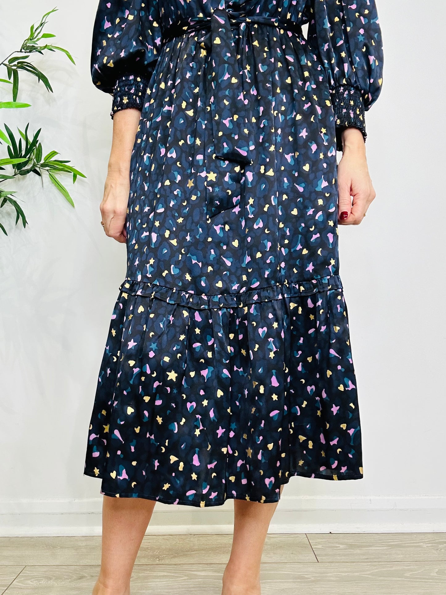 Silk Leopard Print Dress - Size 3