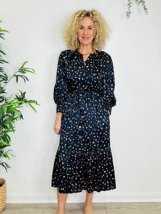 Silk Leopard Print Dress - Size 3