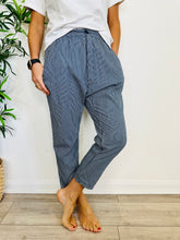 Load image into Gallery viewer, Striped Cotton Trousers - Size S
