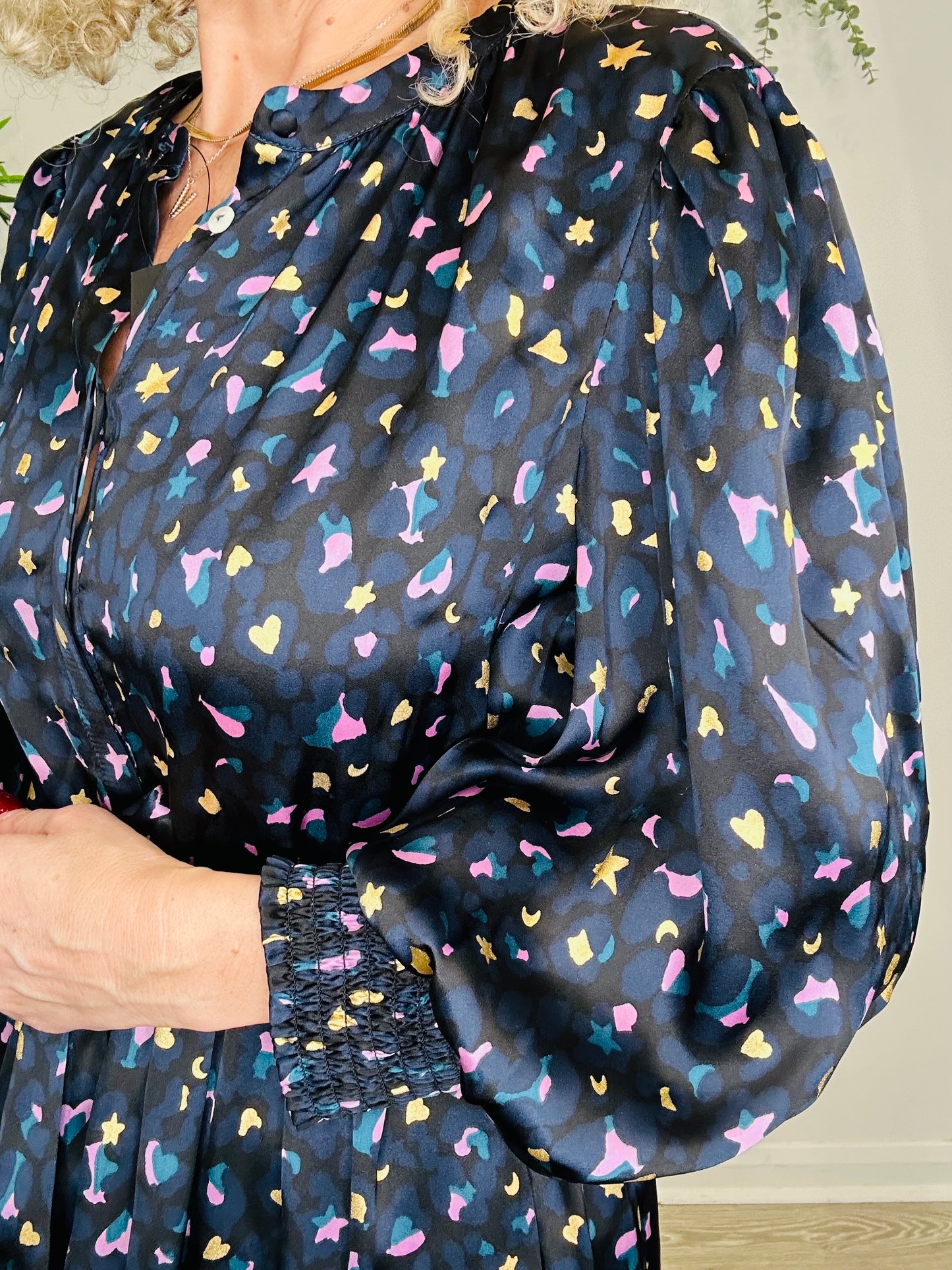 Silk Leopard Print Dress - Size 3