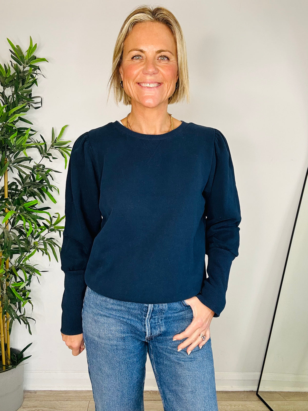 Puff Sleeve Sweatshirt - Size 1