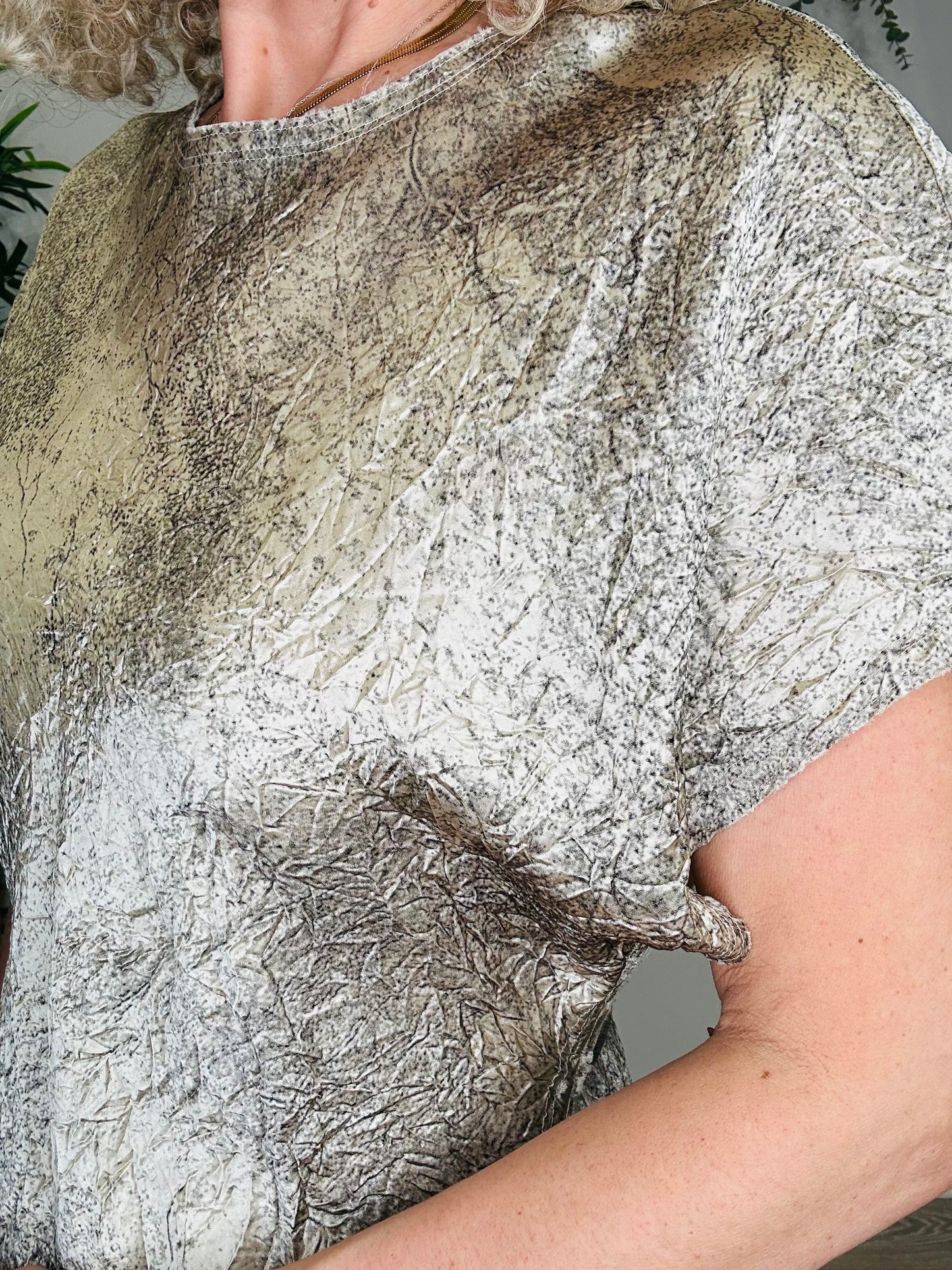 Crinkle Maxi Dress - Size S