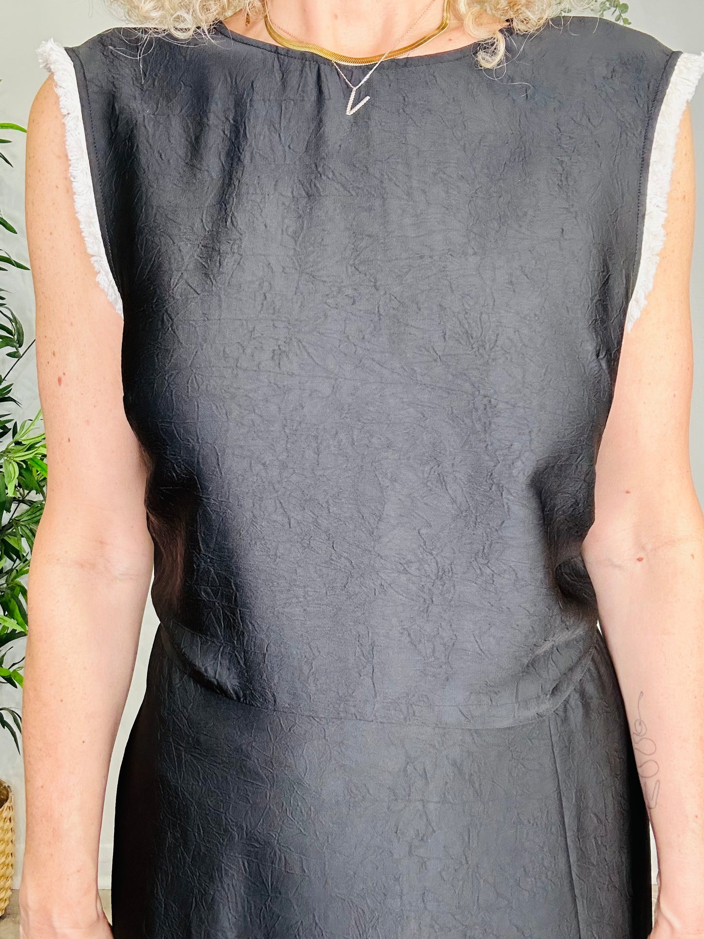 Satin Maxi Dress - Size 40