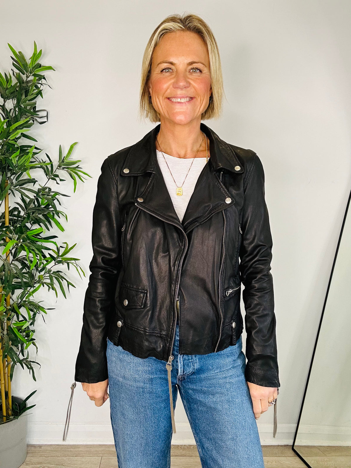 Seattle Leather Jacket - Size 12