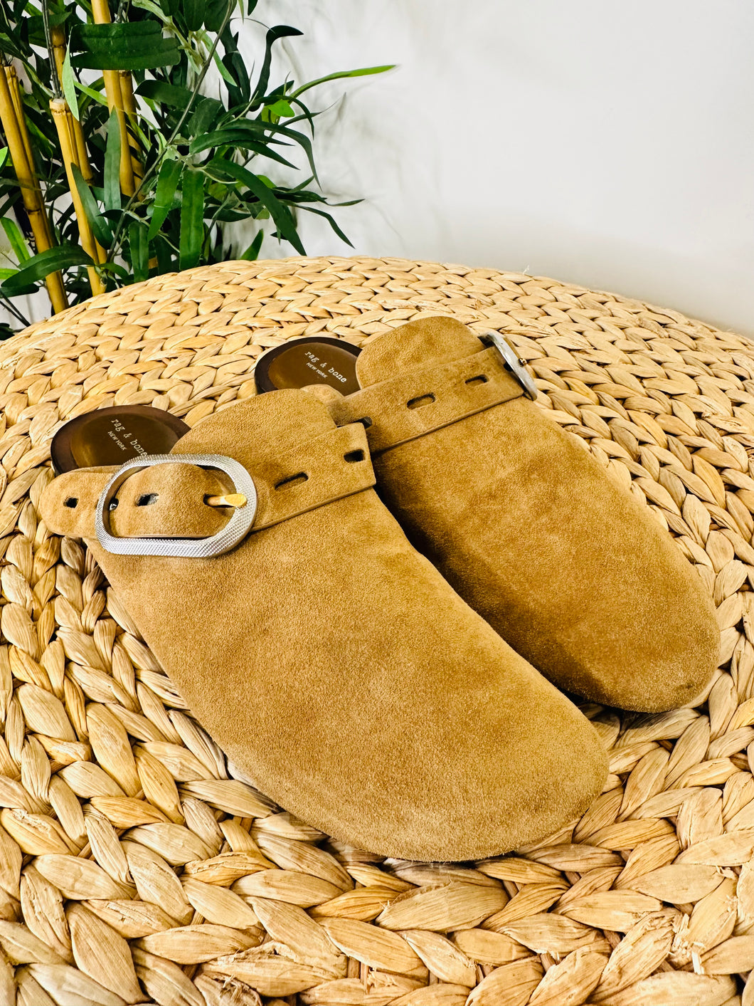 Suede Mules - Size 38
