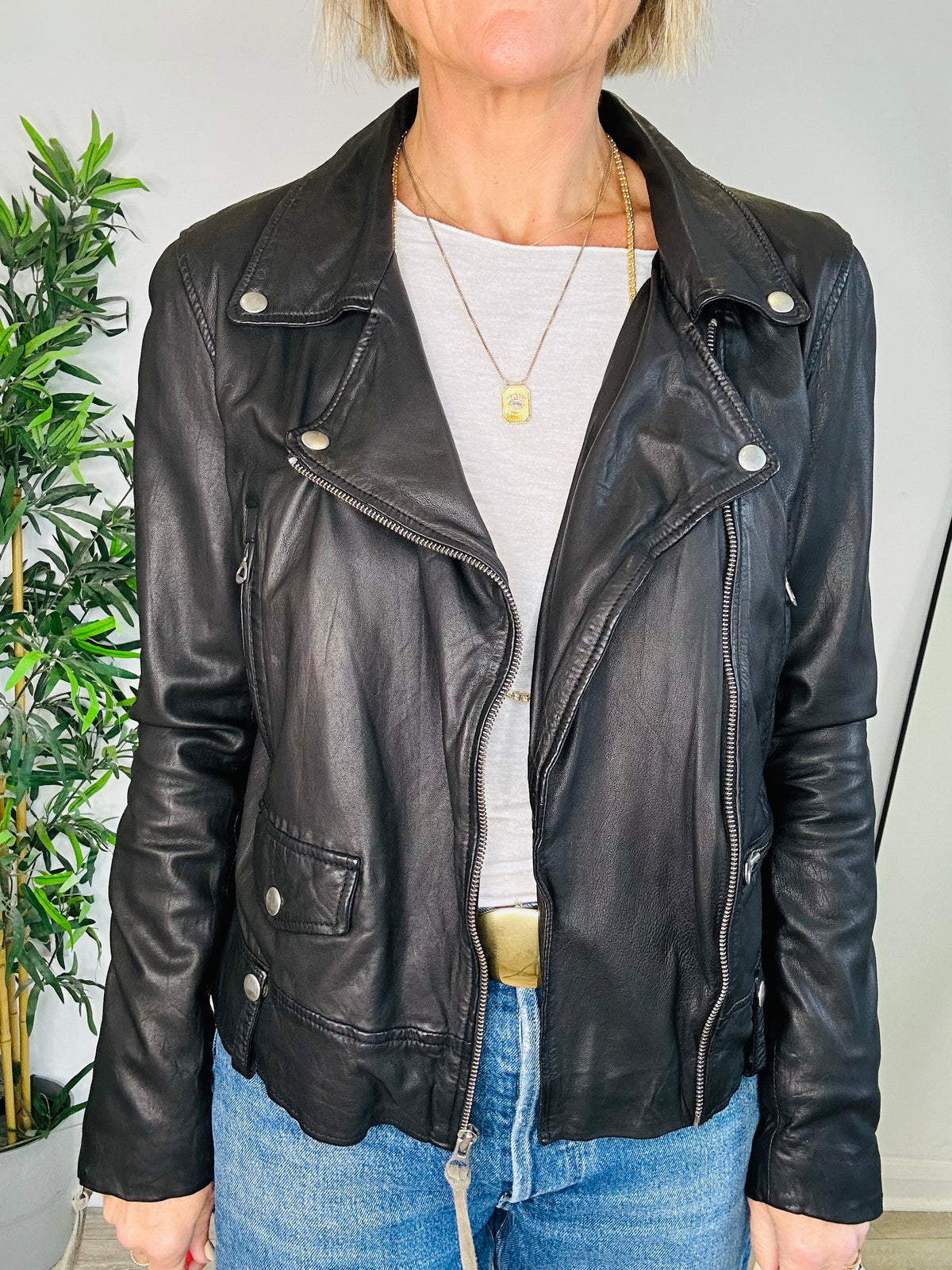 Seattle Leather Jacket - Size 12