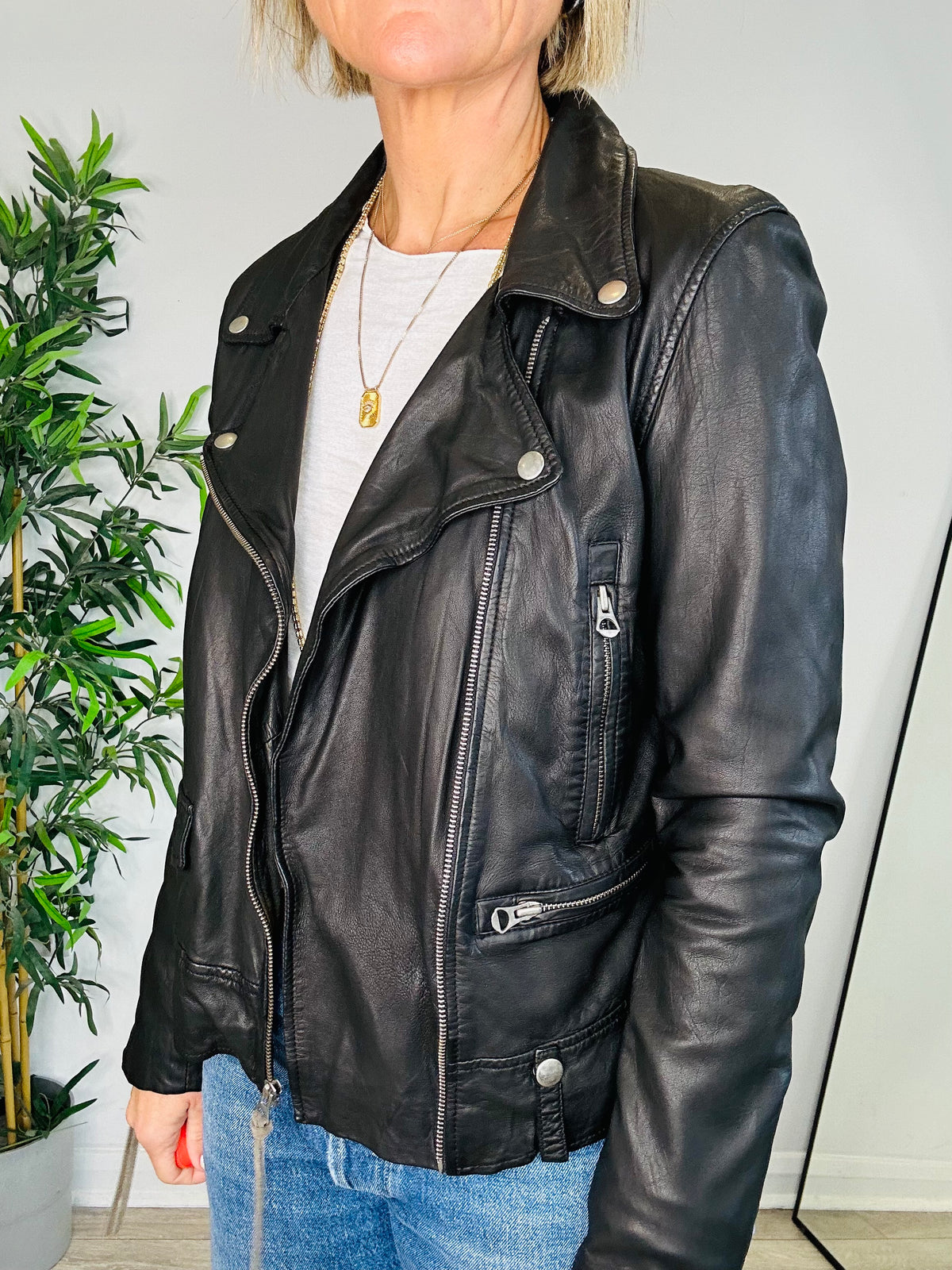 Seattle Leather Jacket - Size 12