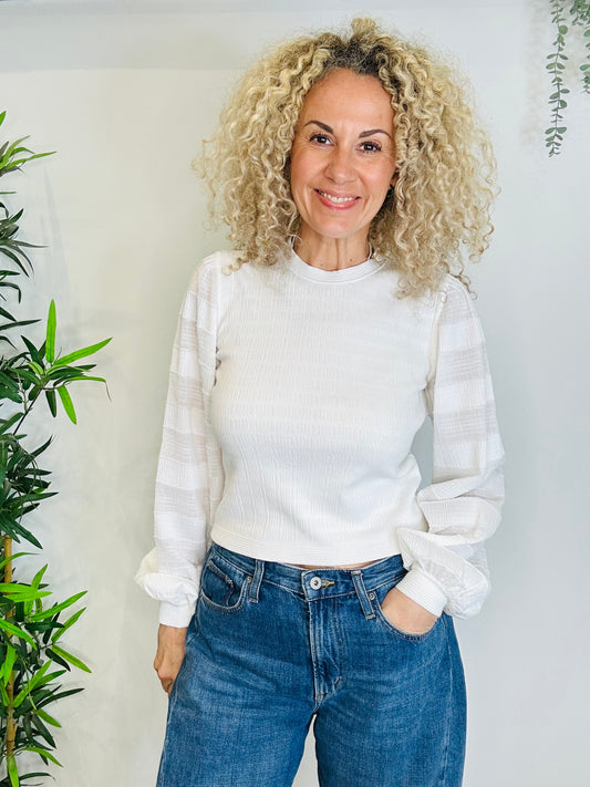 Puff Sleeve Top - Size M