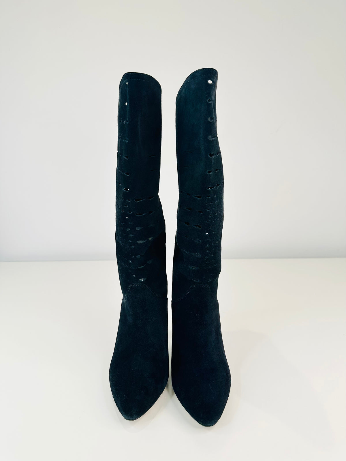 Lurrey Perforated Suede Boots - Size 37