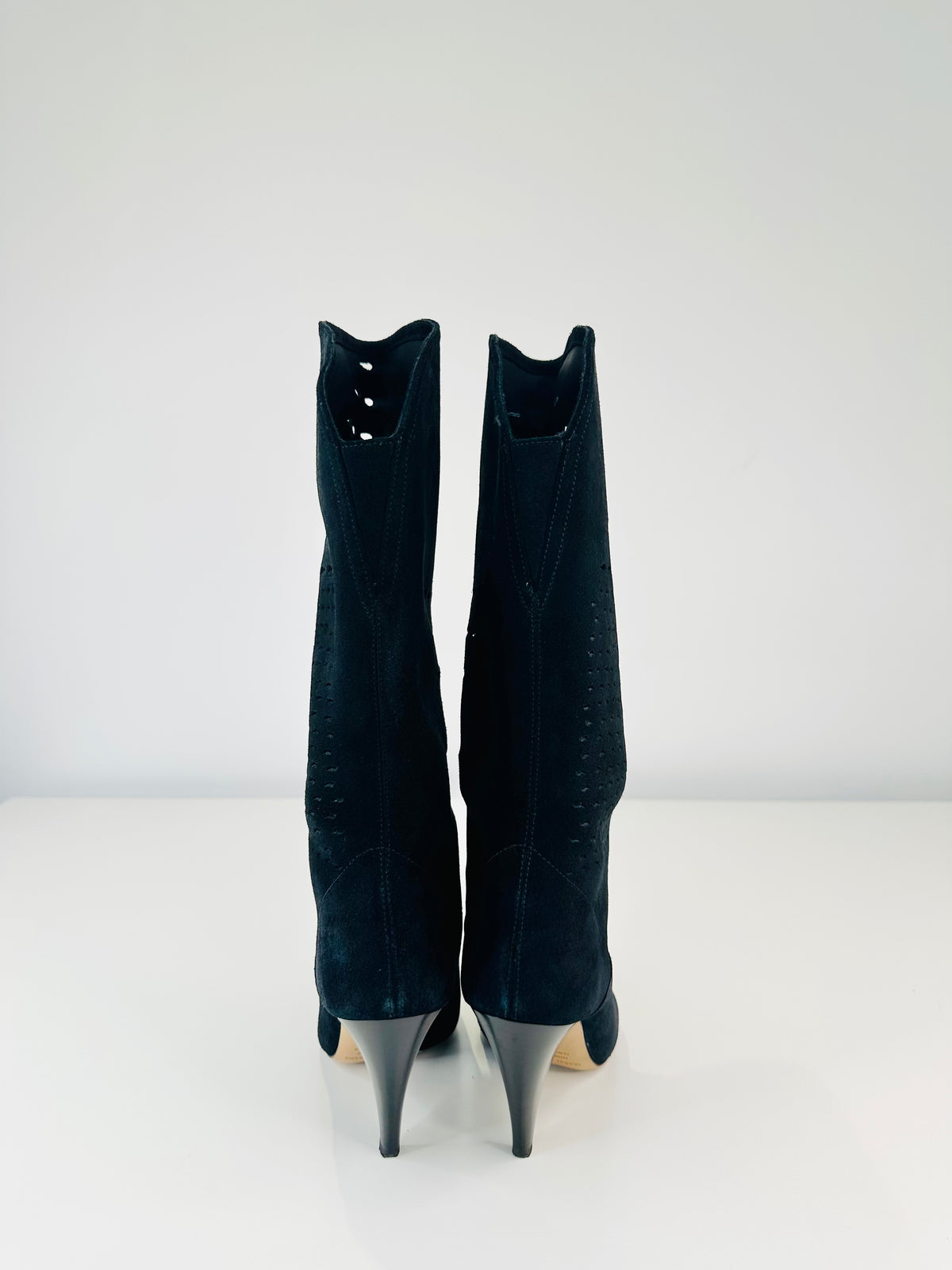 Lurrey Perforated Suede Boots - Size 37