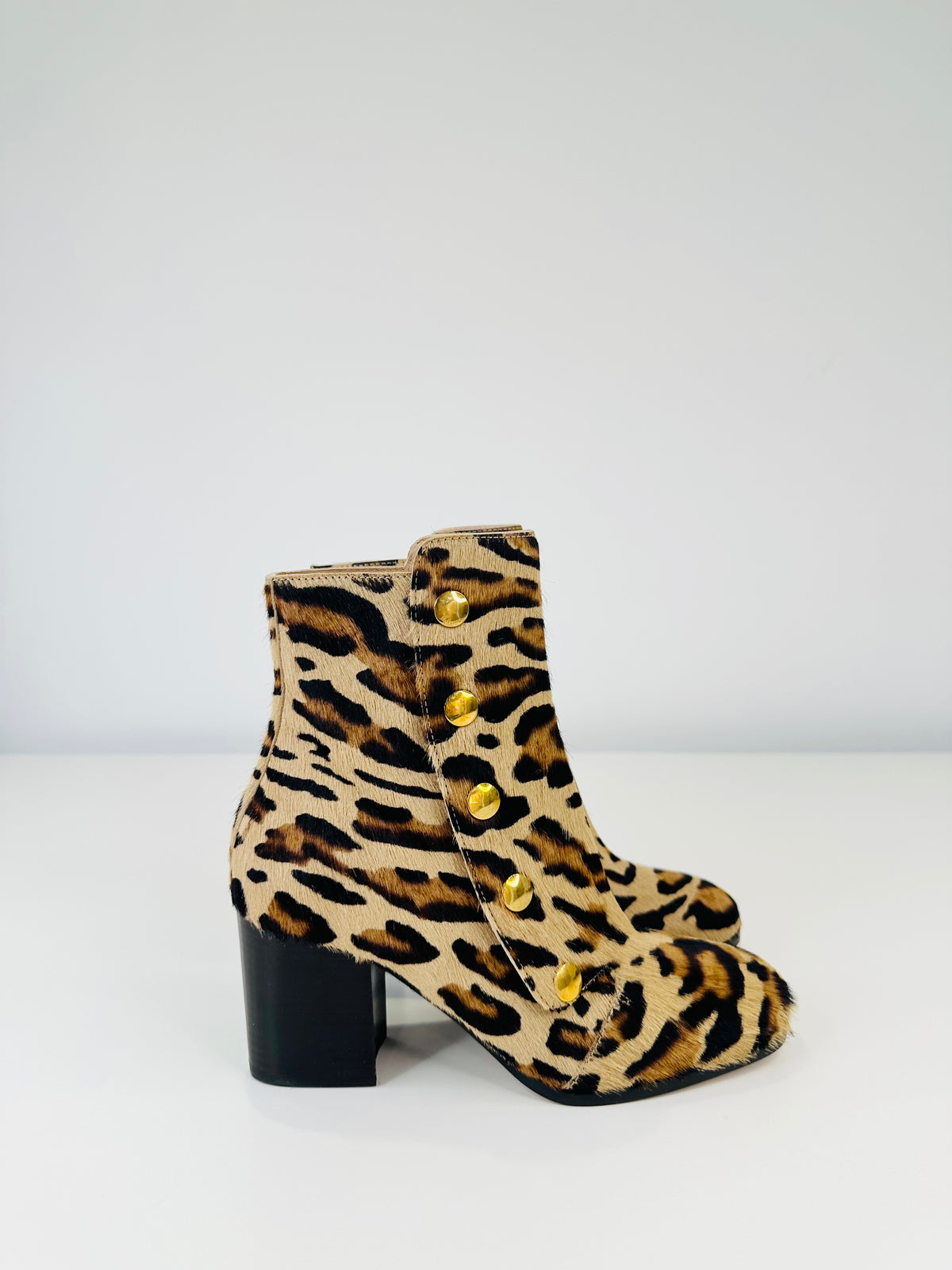 Marylebone Leopard Print Boots - Size 37