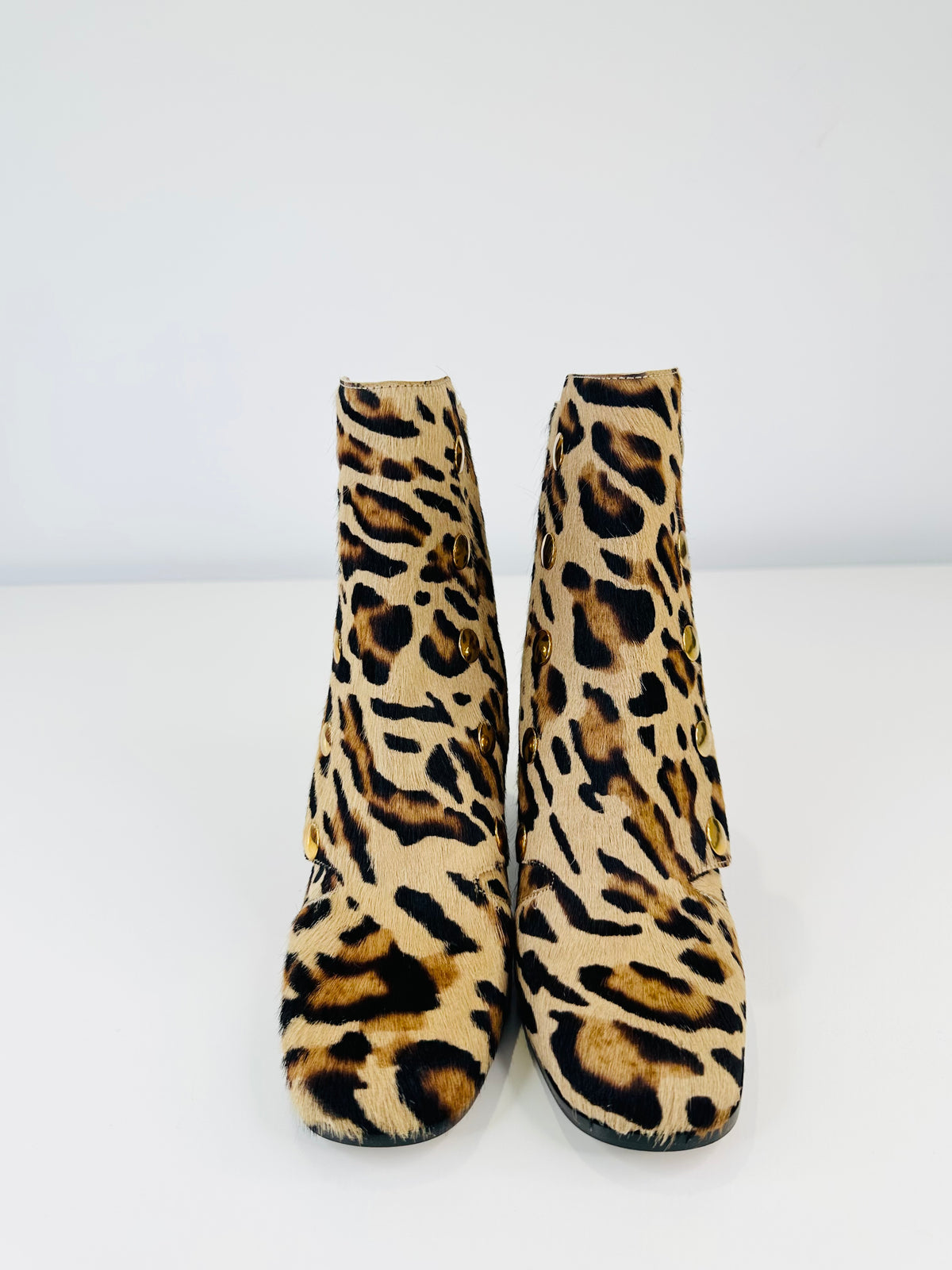 Marylebone Leopard Print Boots - Size 37