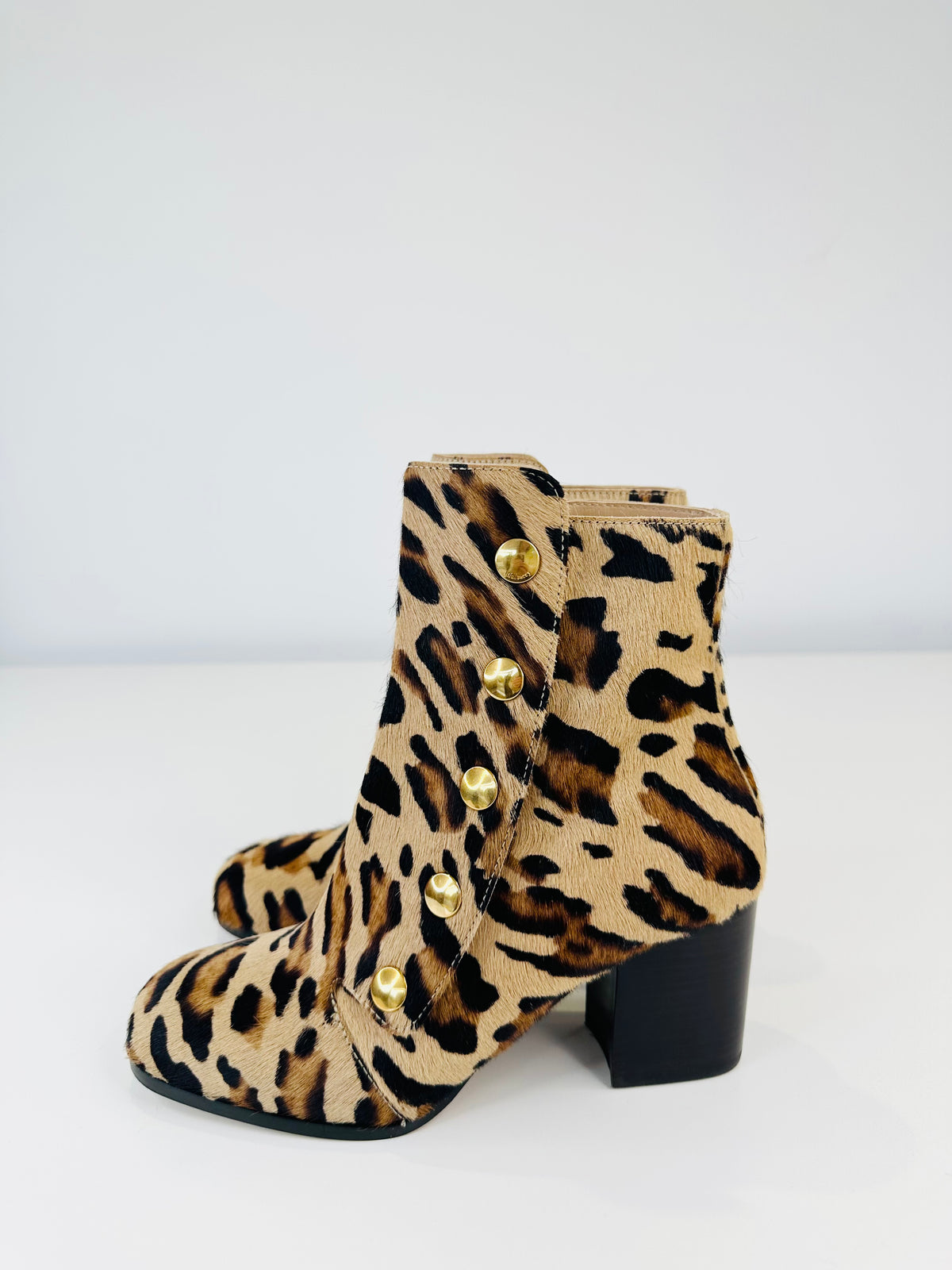Marylebone Leopard Print Boots - Size 37
