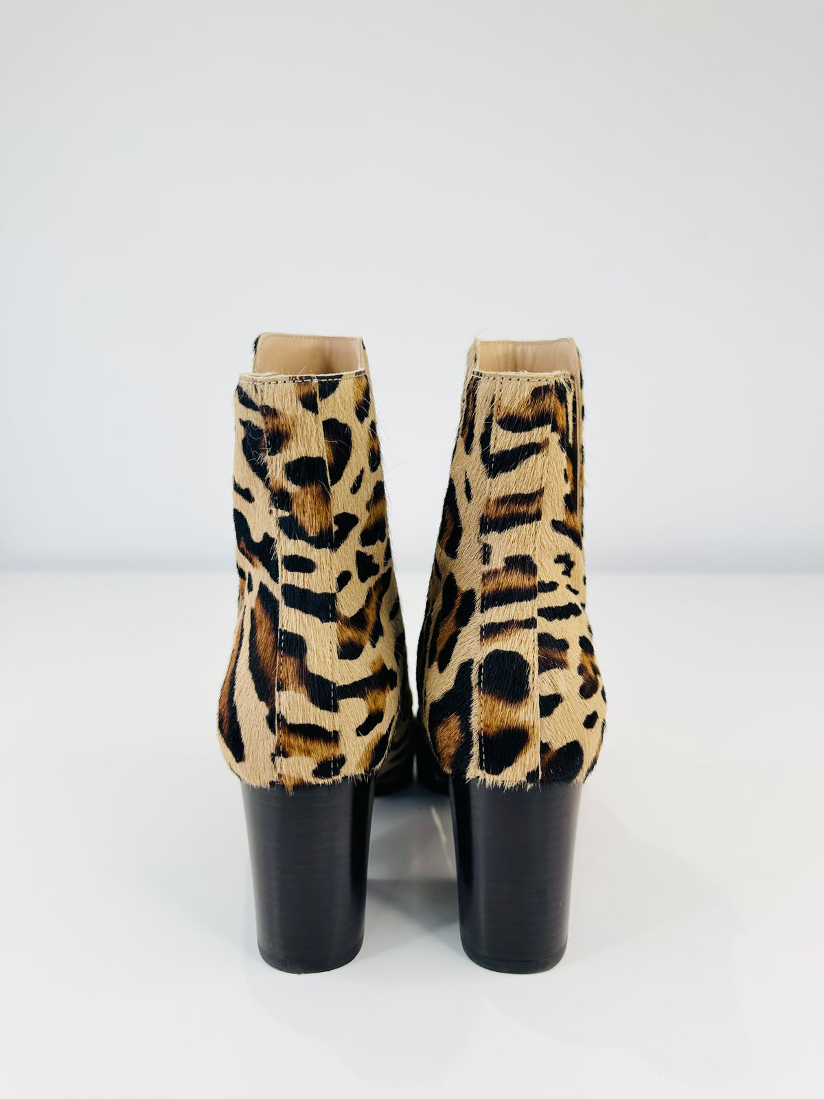Marylebone Leopard Print Boots - Size 37