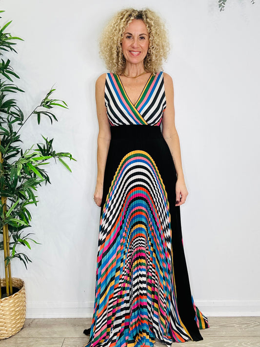 Pleated Maxi Dress - Size M
