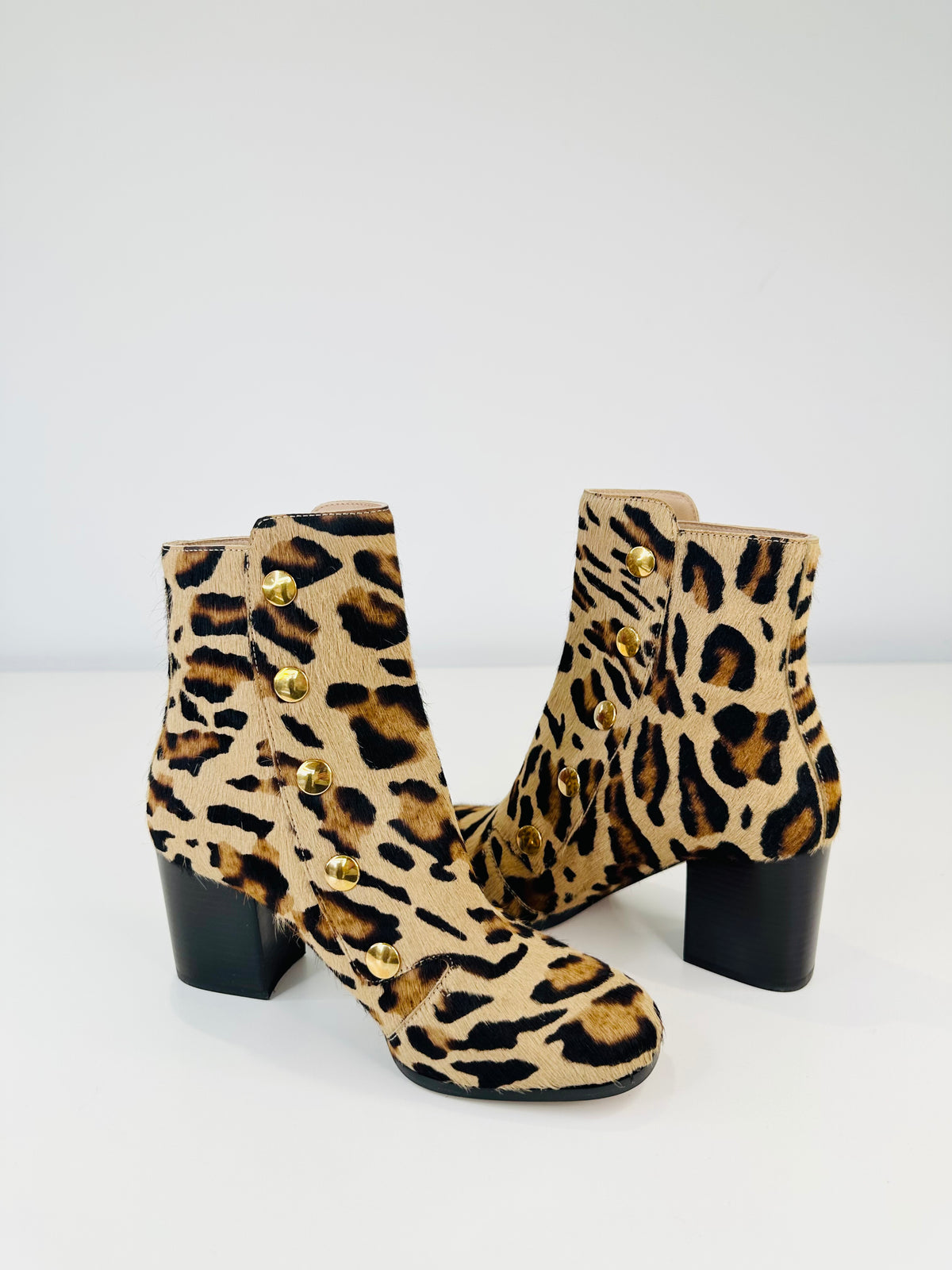 Marylebone Leopard Print Boots - Size 37