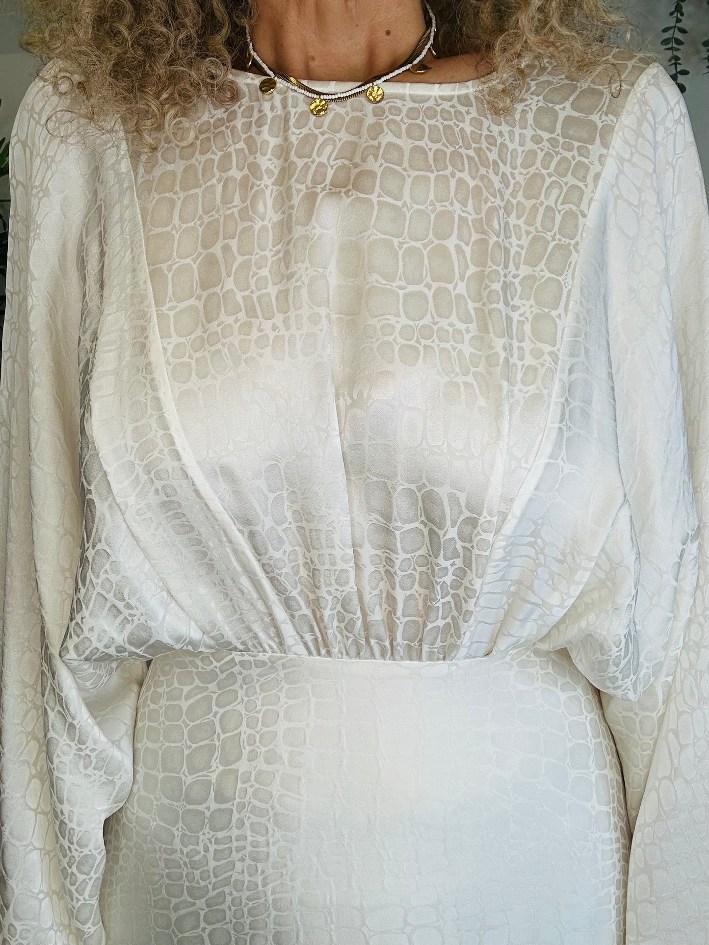 Silk Maxi Dress - Size S