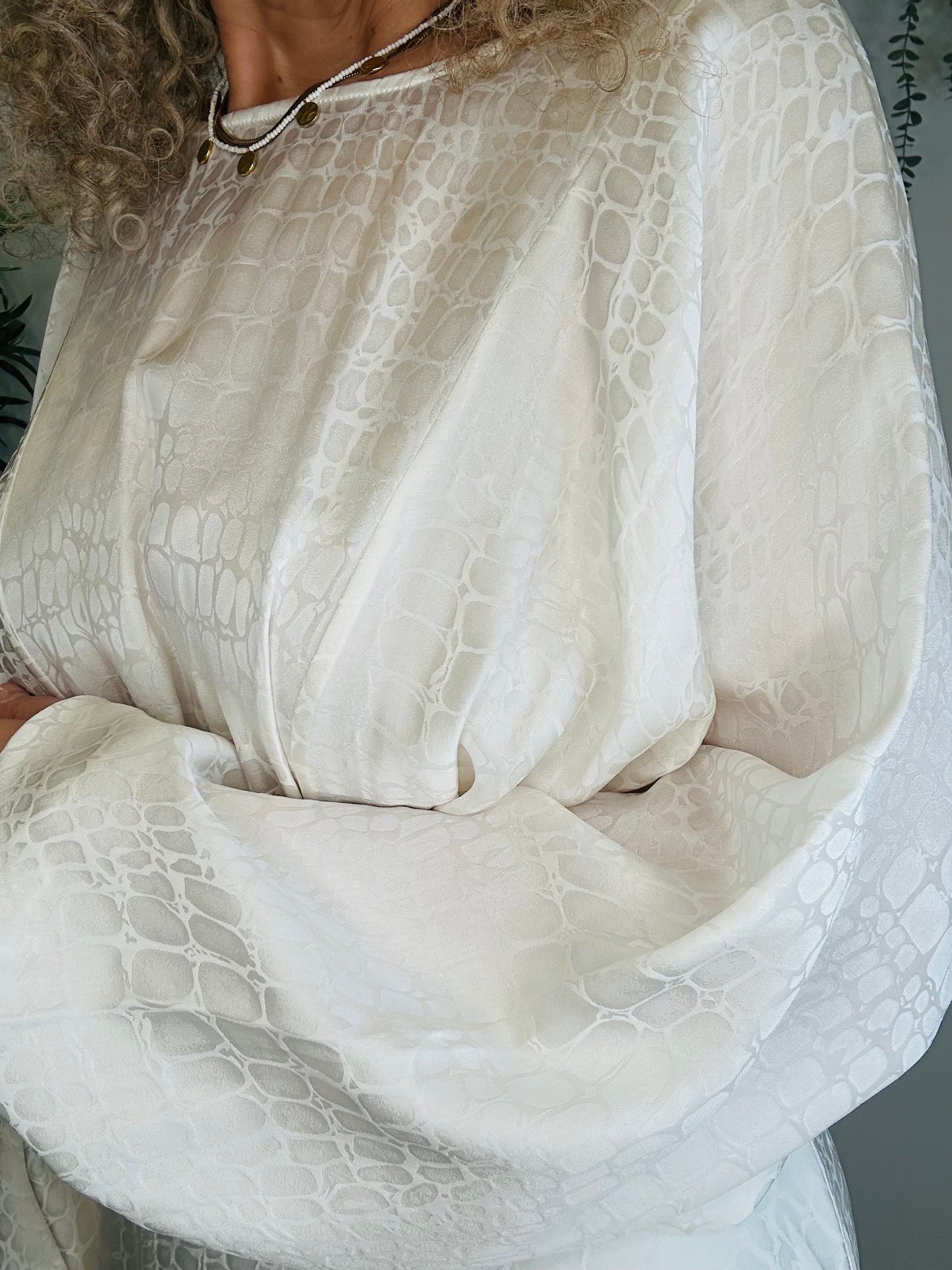 Silk Maxi Dress - Size S