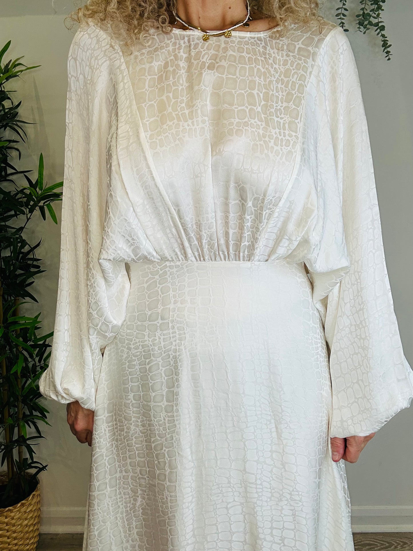 Silk Maxi Dress - Size S