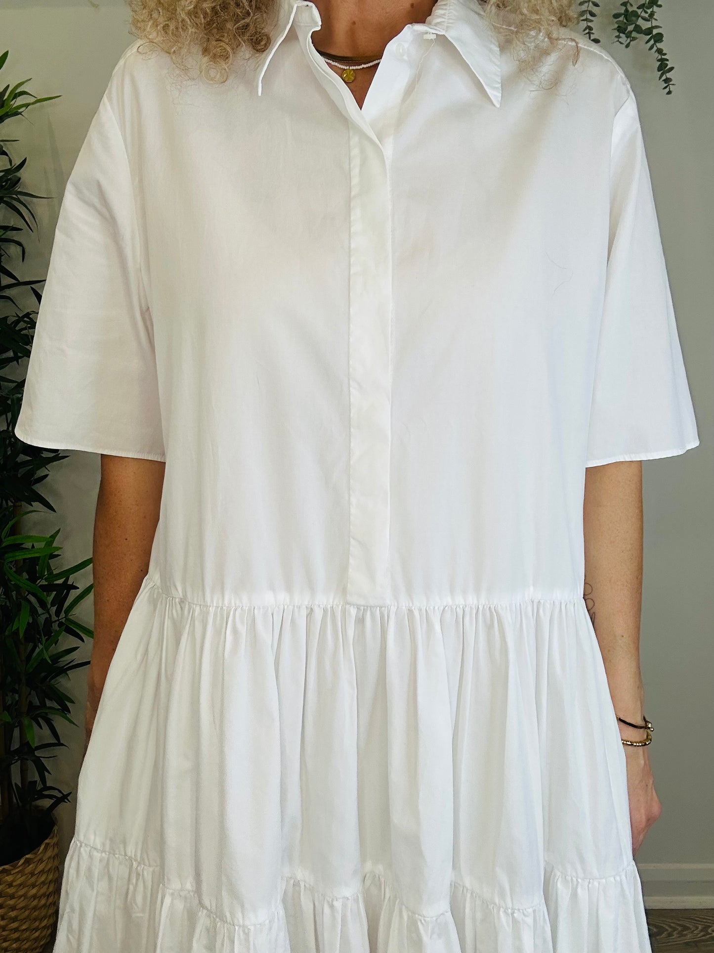 Tiered Cotton Dress - Size 10