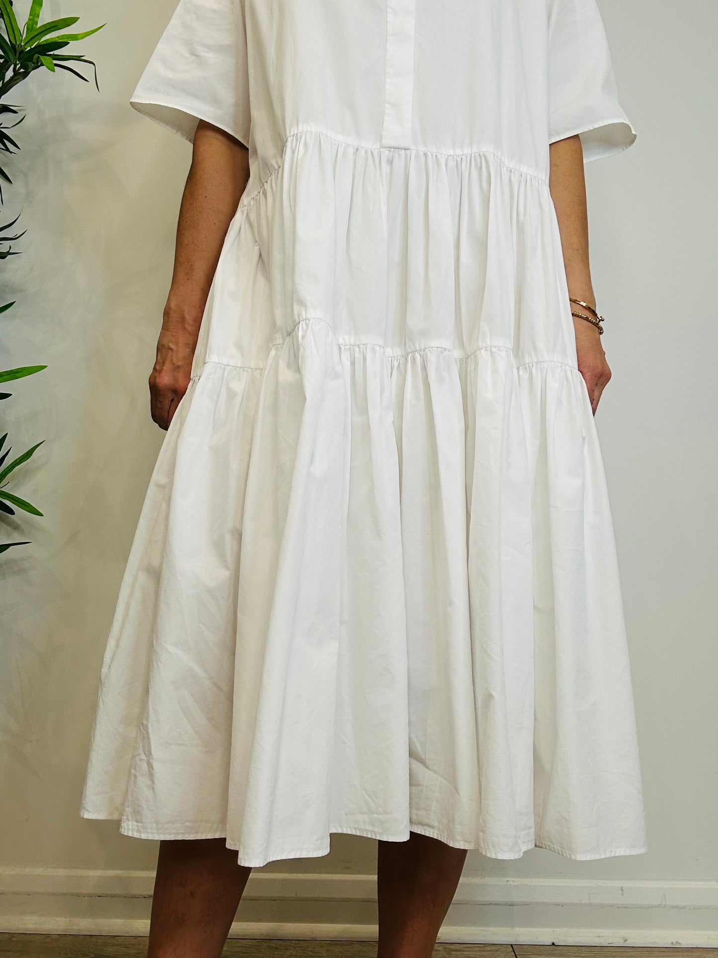Tiered Cotton Dress - Size 10