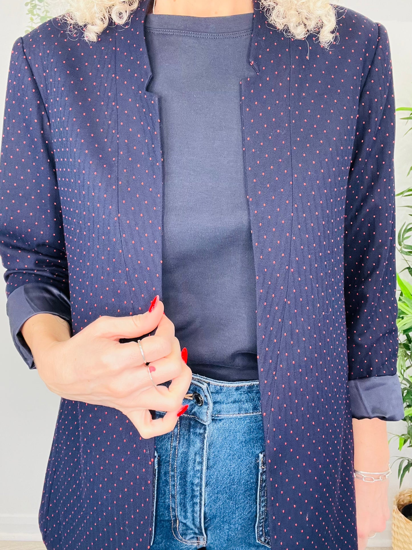 Embroidered Blazer - Size L