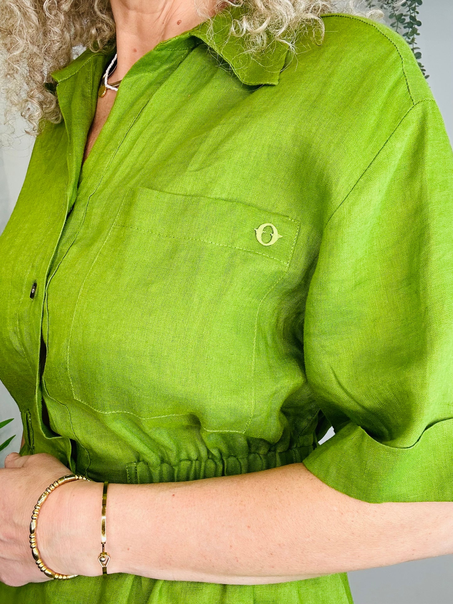 Short Linen Dress - Size 8