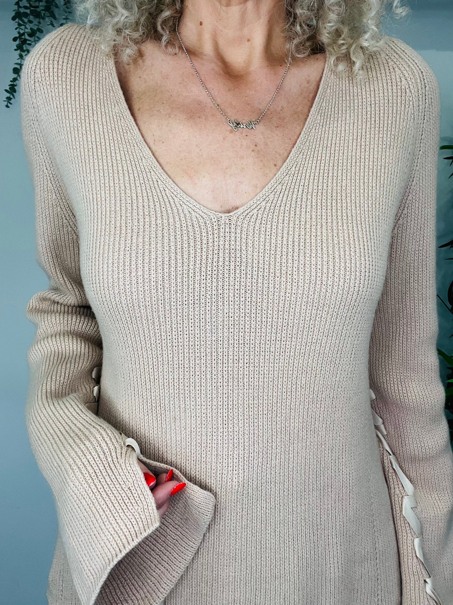 Cashmere Blend Jumper - Size S