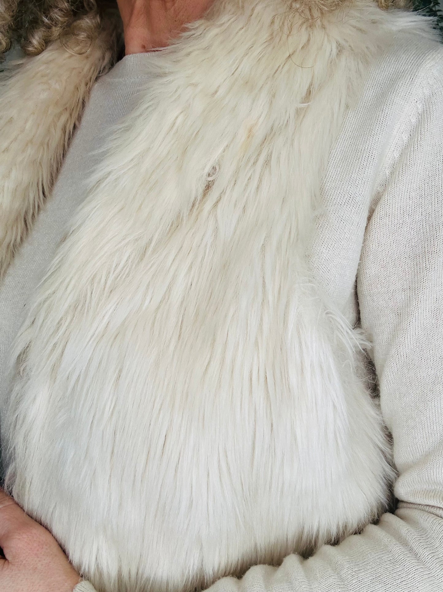 Faux Fur Gilet - Size 38