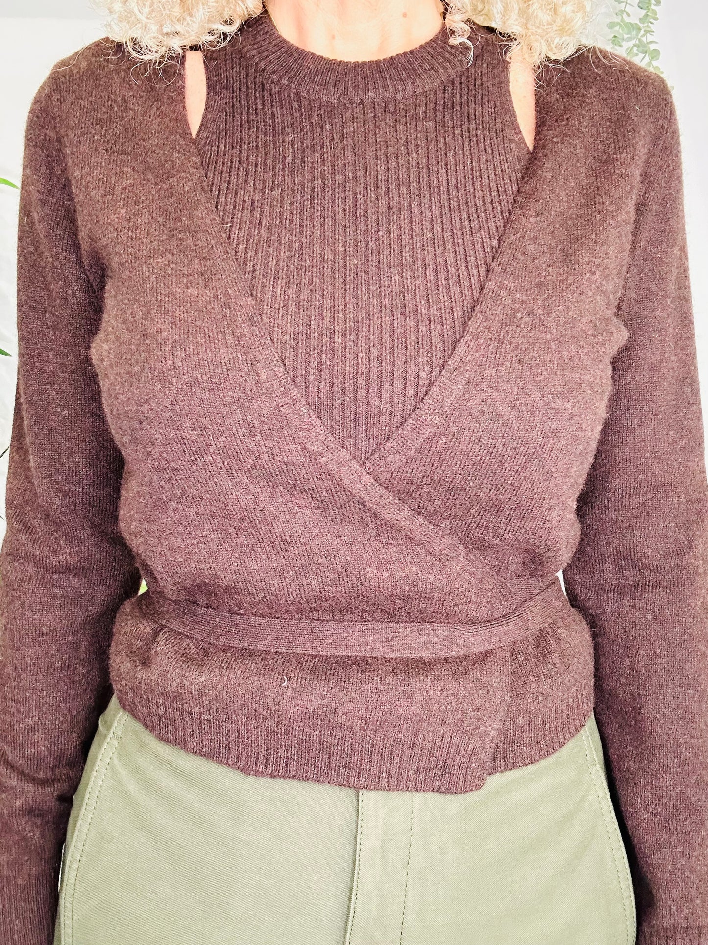 Cashmere Wrap Cardigan - Size S
