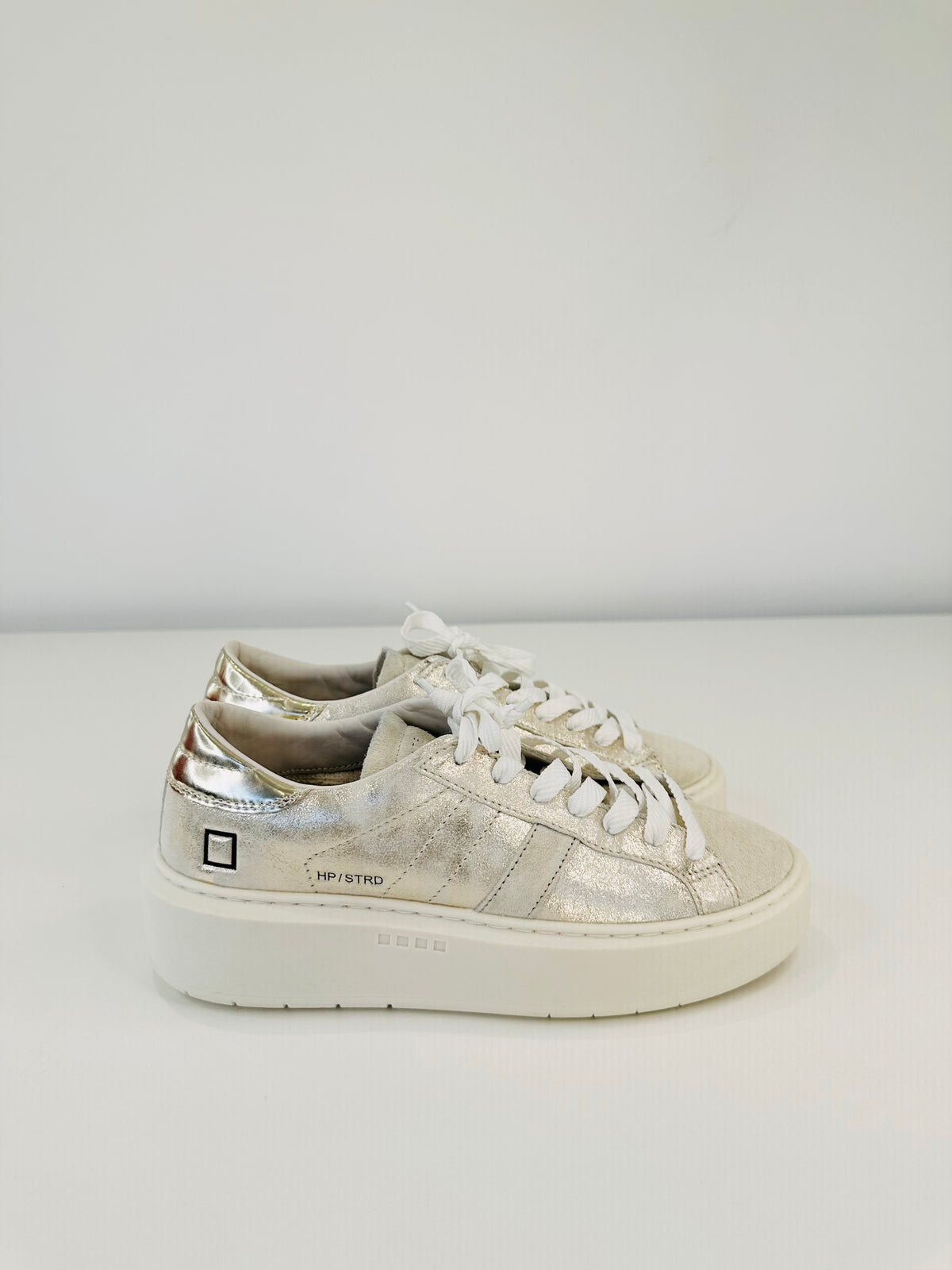 Metallic Platform Trainers - Size 38