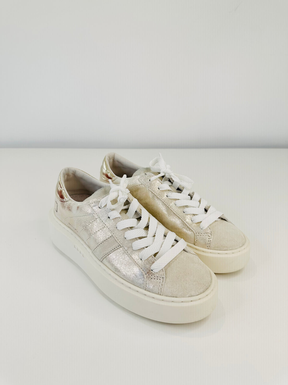 Metallic Platform Trainers - Size 38