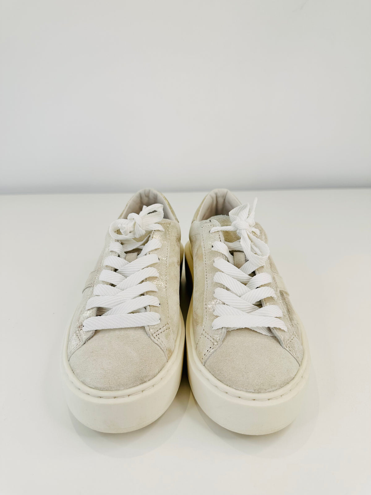 Metallic Platform Trainers - Size 38