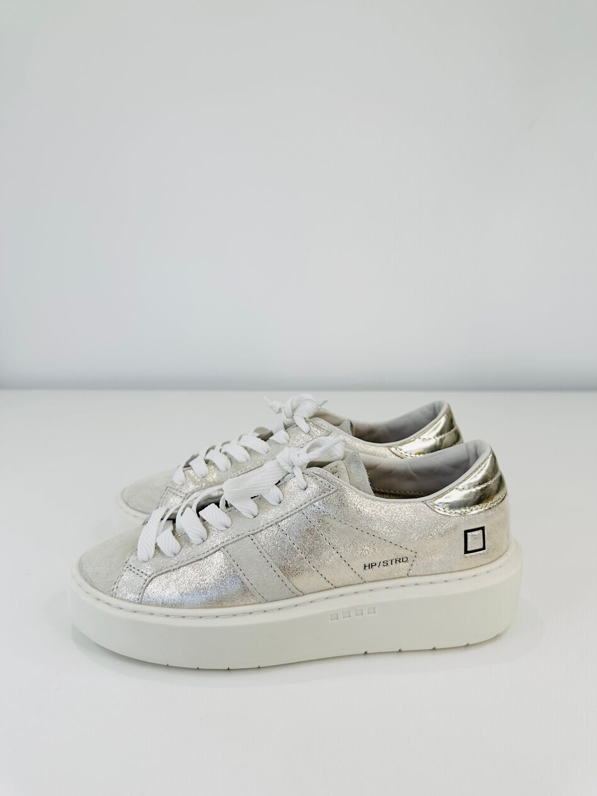 Metallic Platform Trainers - Size 38