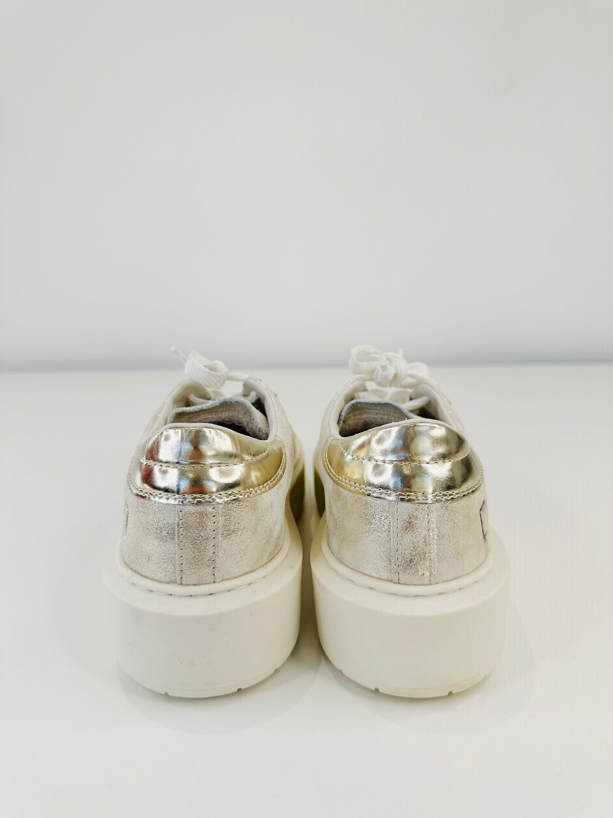 Metallic Platform Trainers - Size 38