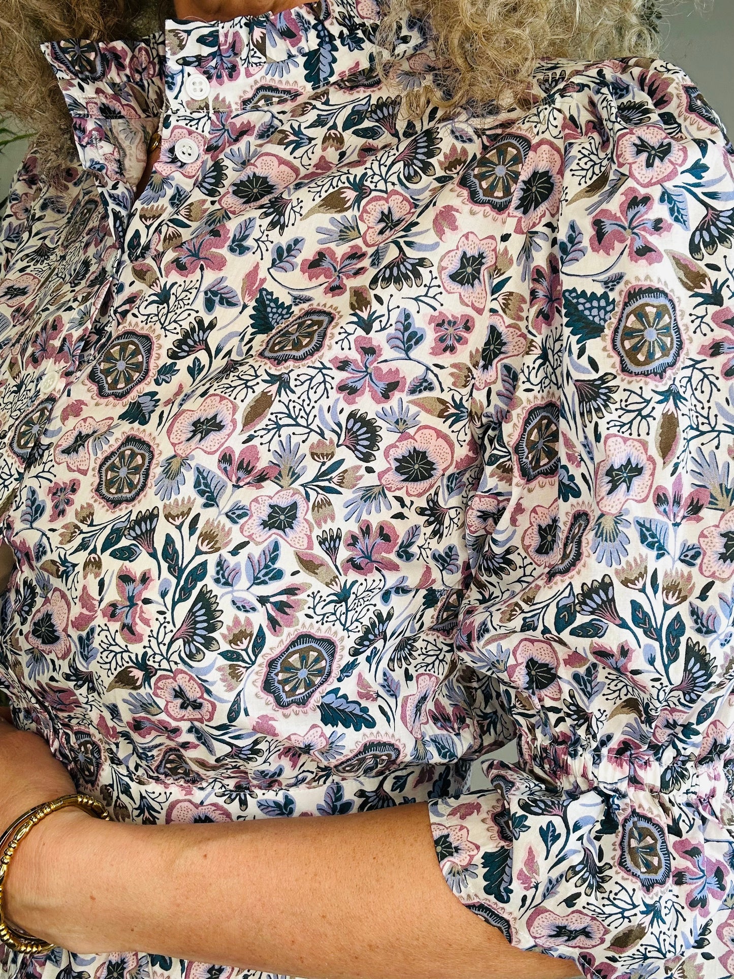 Floral Cotton Dress - Size M