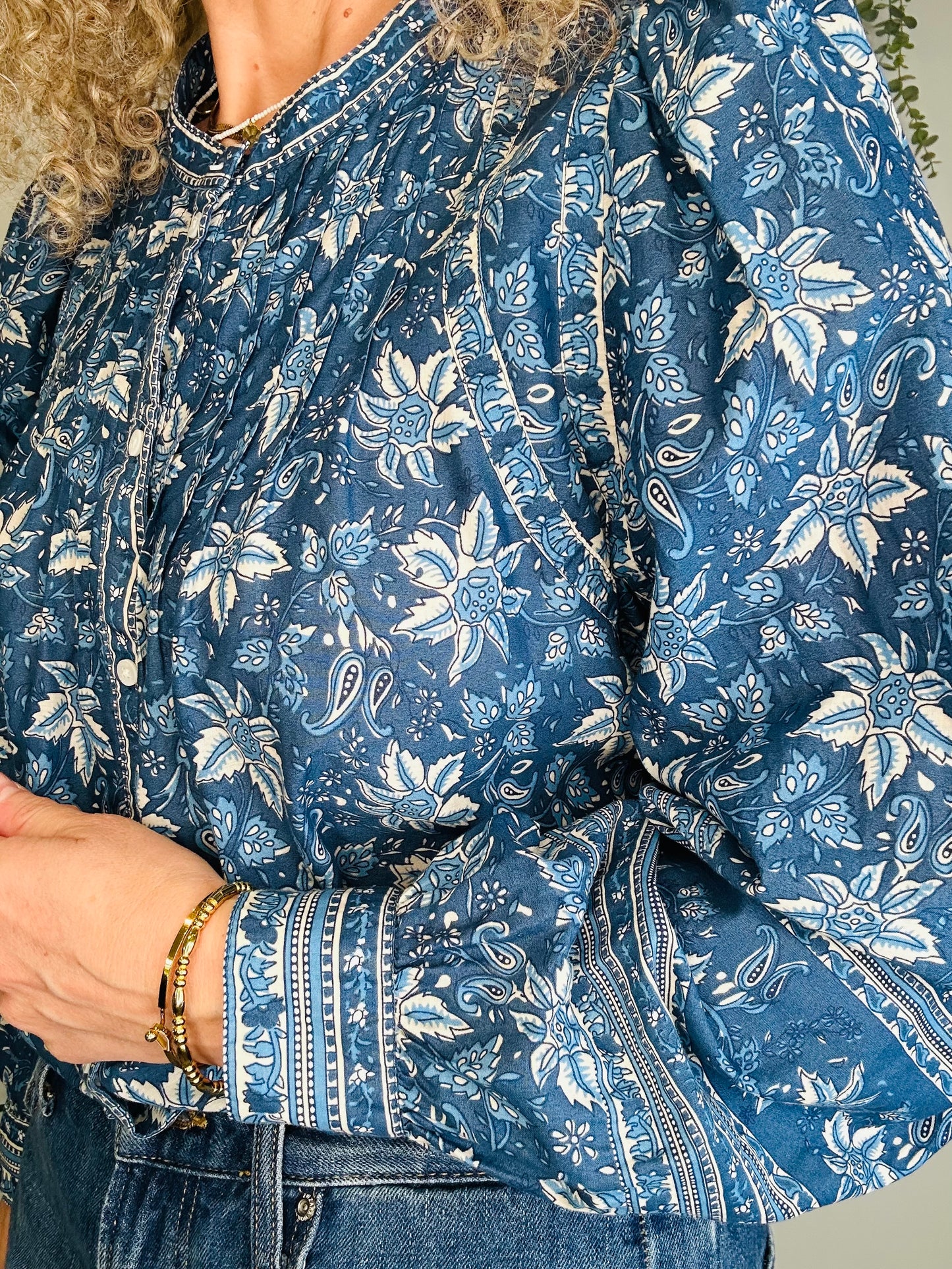 Floral Cotton Shirt - Size 40