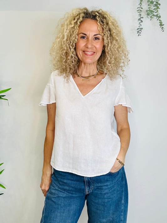 Linen Top - Size XS