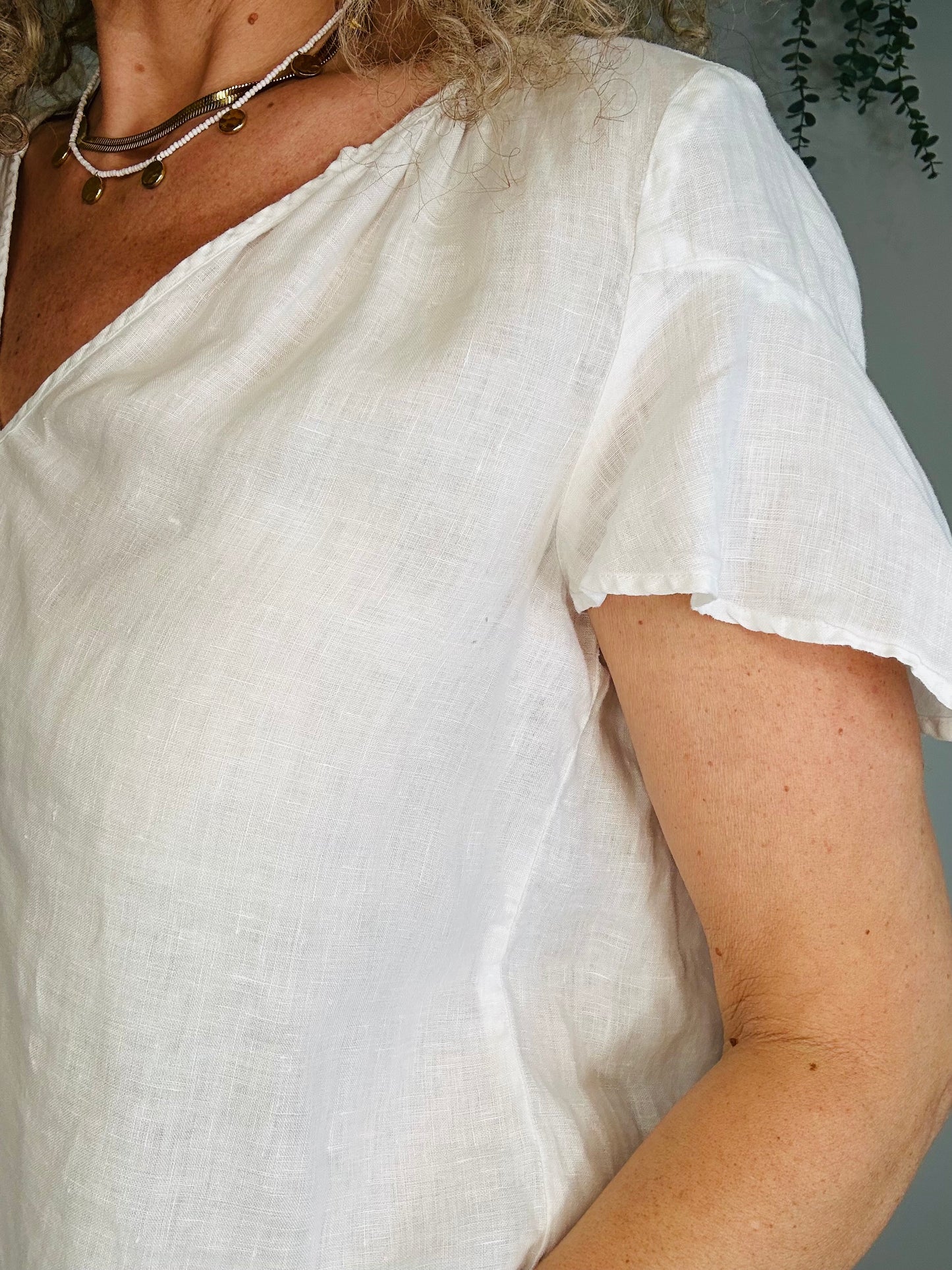 Linen Top - Size XS