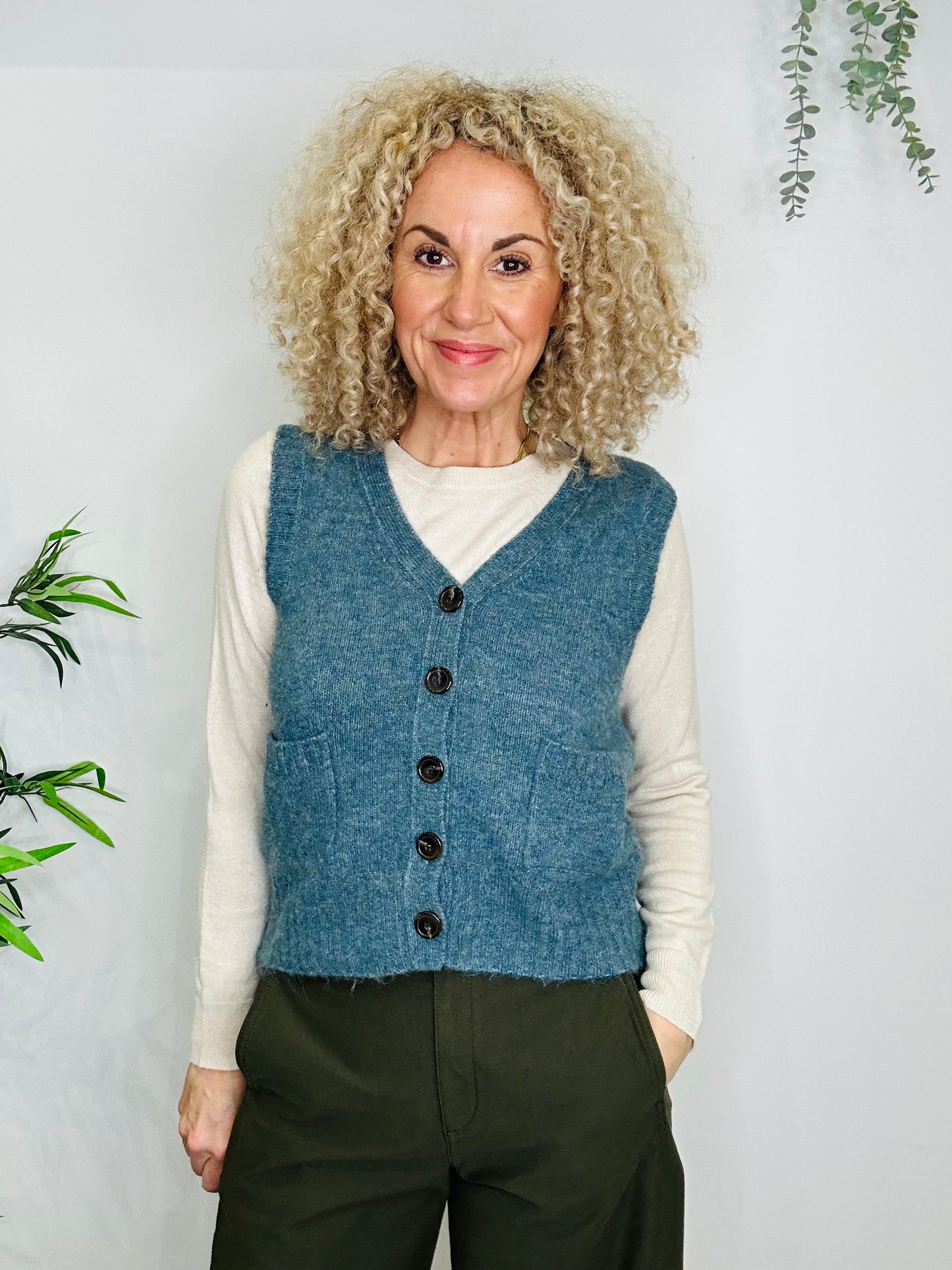Sleeveless Cardigan - Size 2