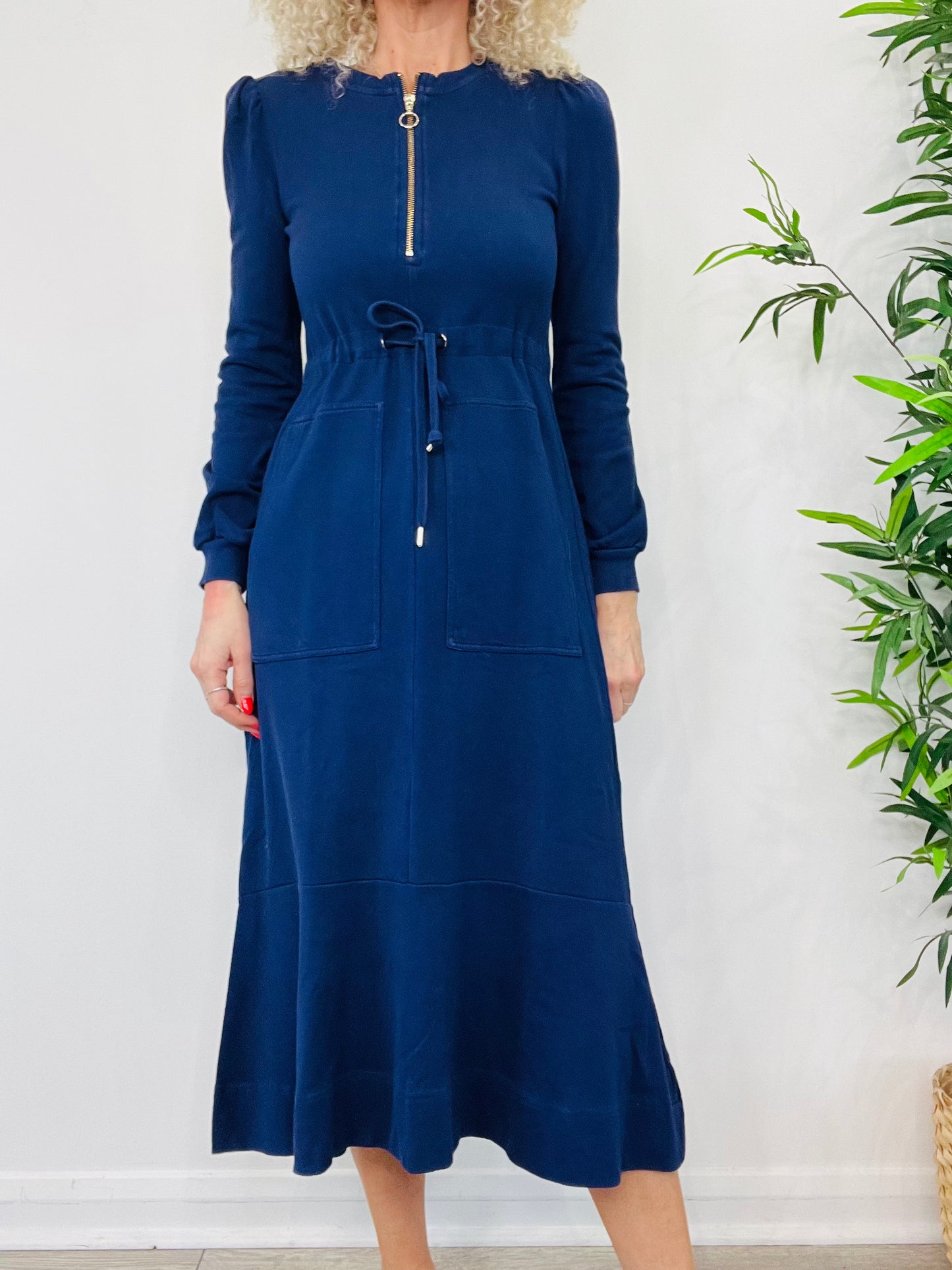 Jersey Zip Front Dress - Size 6