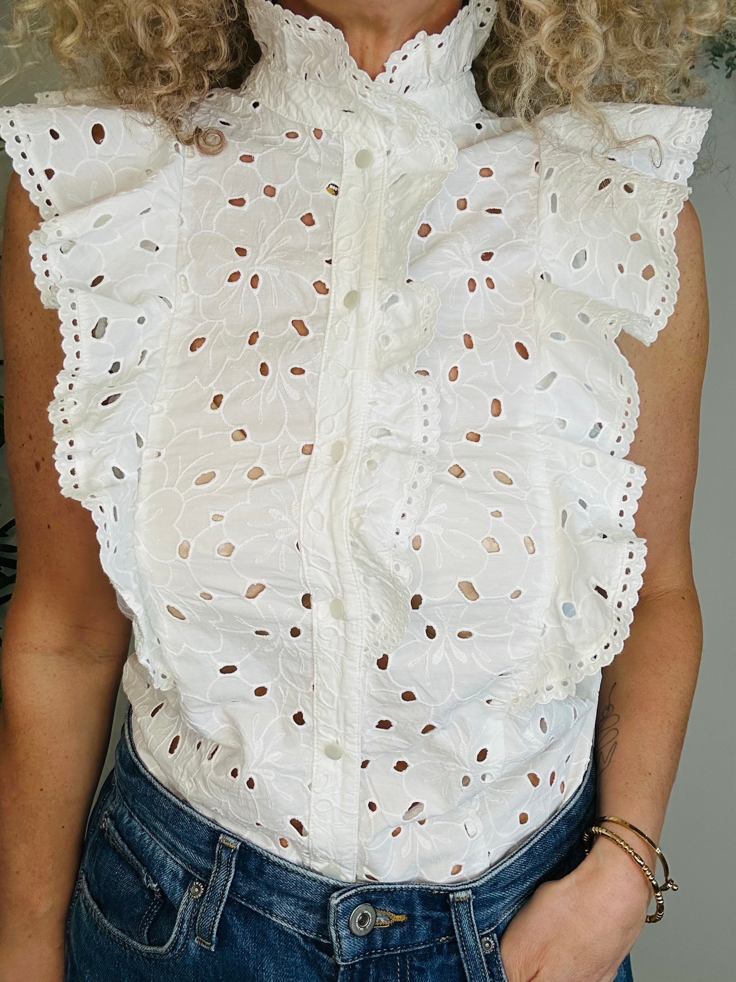 Broderie Top - Size 36